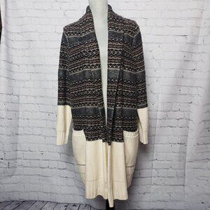 Nordstrom Collection Long Open Front Cardigan Coatigan NWT size XL Wool …